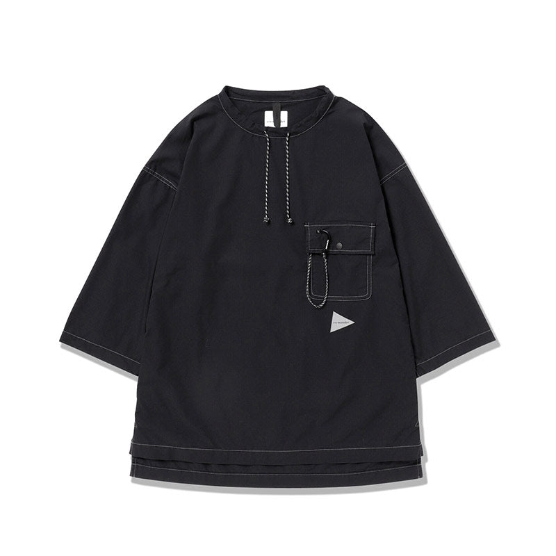And Wander |  Dry Ripstop Long Pullover Black