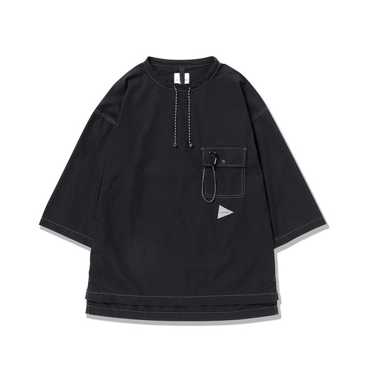 And Wander |  Dry Ripstop Long Pullover Black