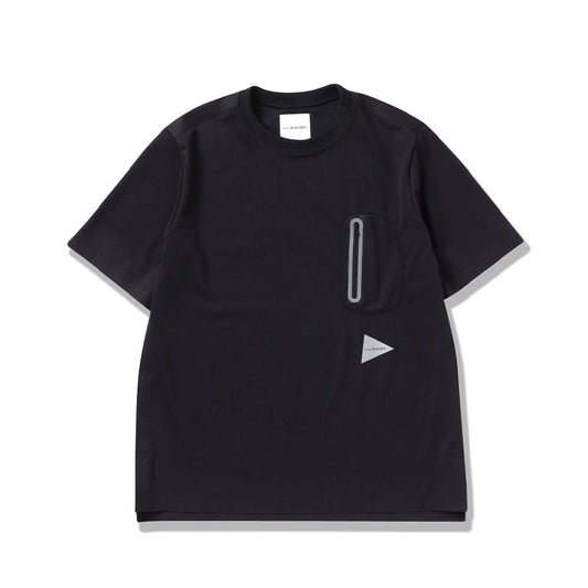 AND WANDER | Seamless S/S Tee Black