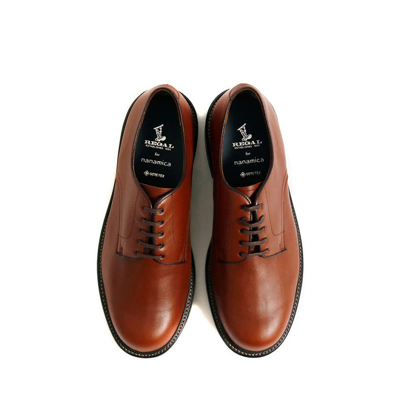 NANAMICA GORE-TEX Plain Toe Shoes x REGAL Brown