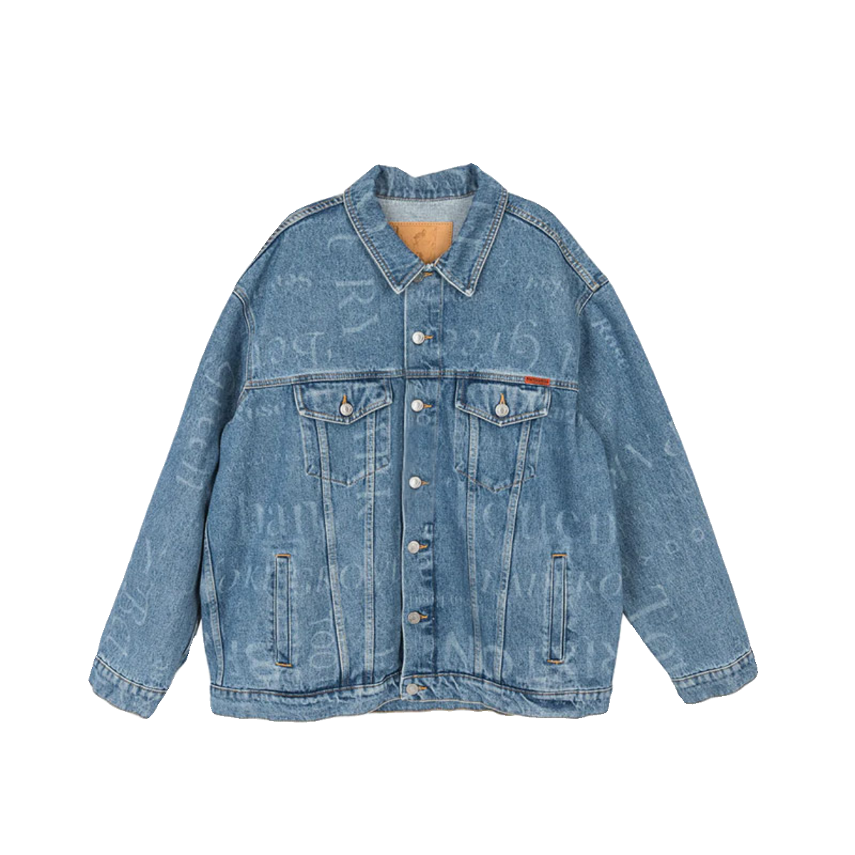MARTINE ROSE Woven Oversized Denim Jacket Blue Streetnames