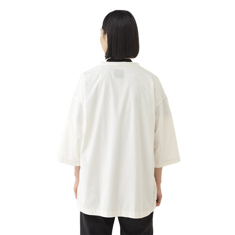 AND WANDER | Dry Ripstop Long Pullover Off White