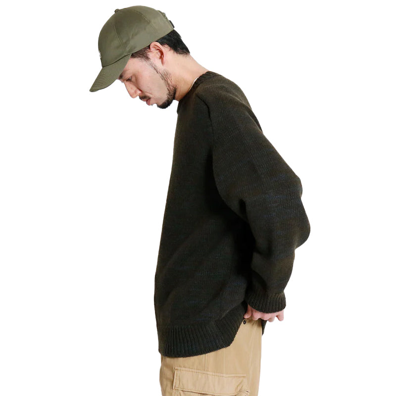 NANAMICA Crew Neck Sweater Khaki
