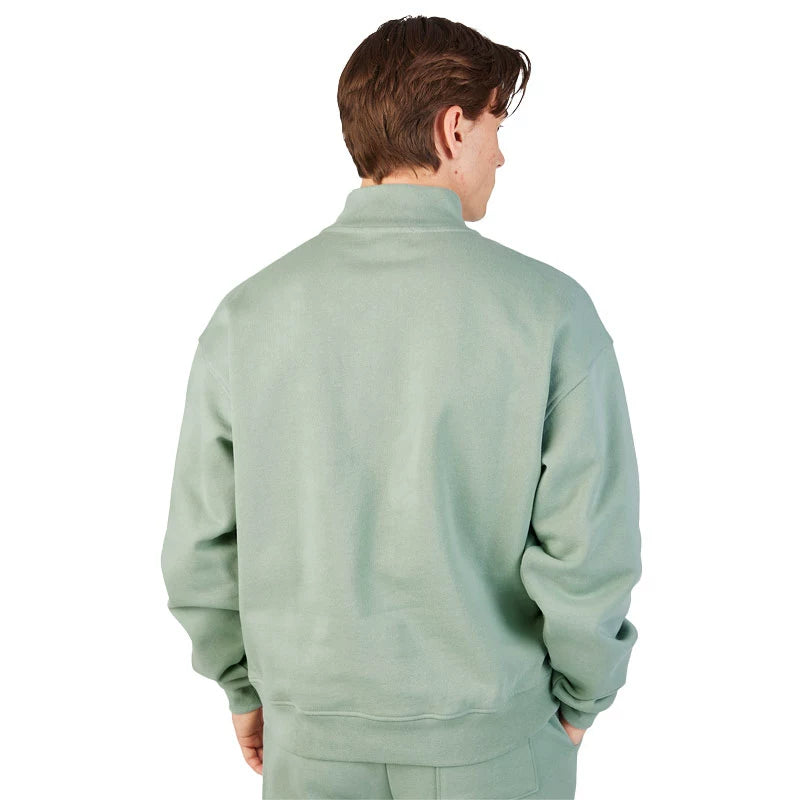 MUSEUM OF PEACE & QUIET Wordmark Quarter Zip Sage