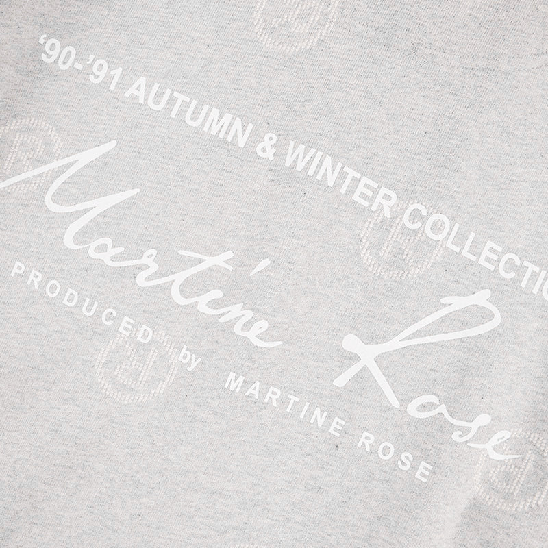 MARTINE ROSE CLASSIC HOODIE Grey Marl