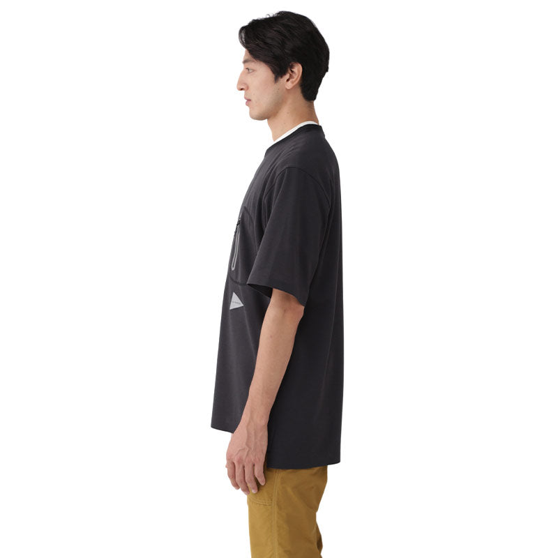 AND WANDER | Seamless S/S Tee Black