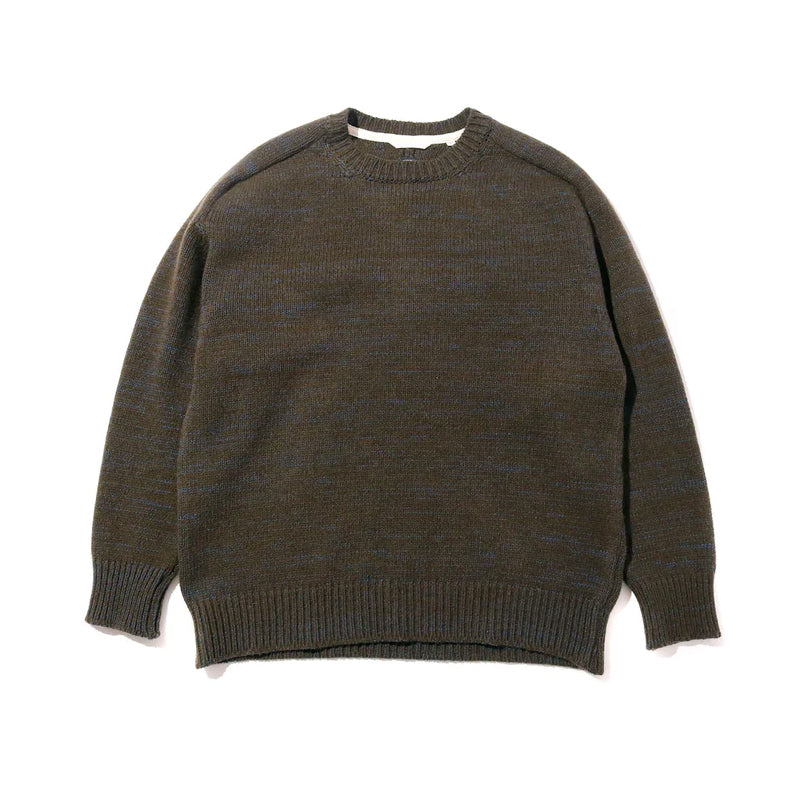 NANAMICA Crew Neck Sweater Khaki