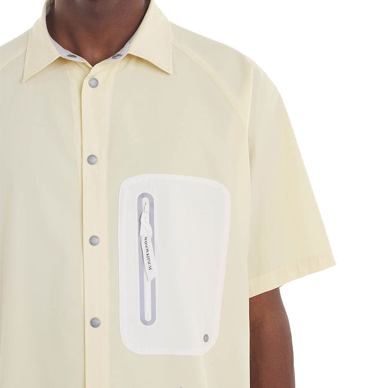 And Wander | AND WANDER x Maison Kitsune Hiking Shirt Yellow