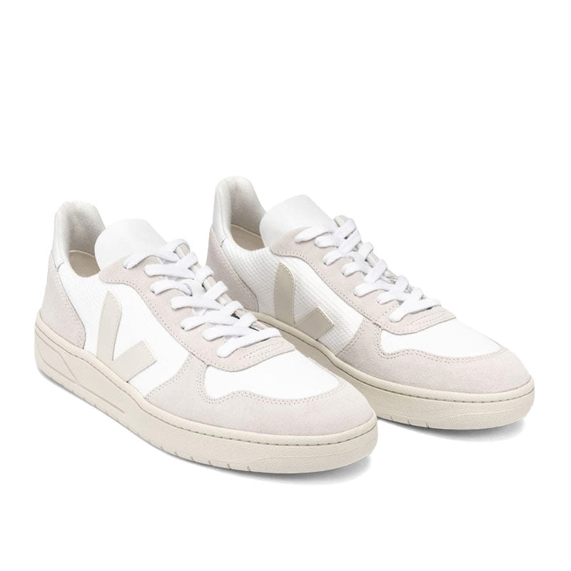 VEJA V-10 B-Mesh White / Natural / Pierre