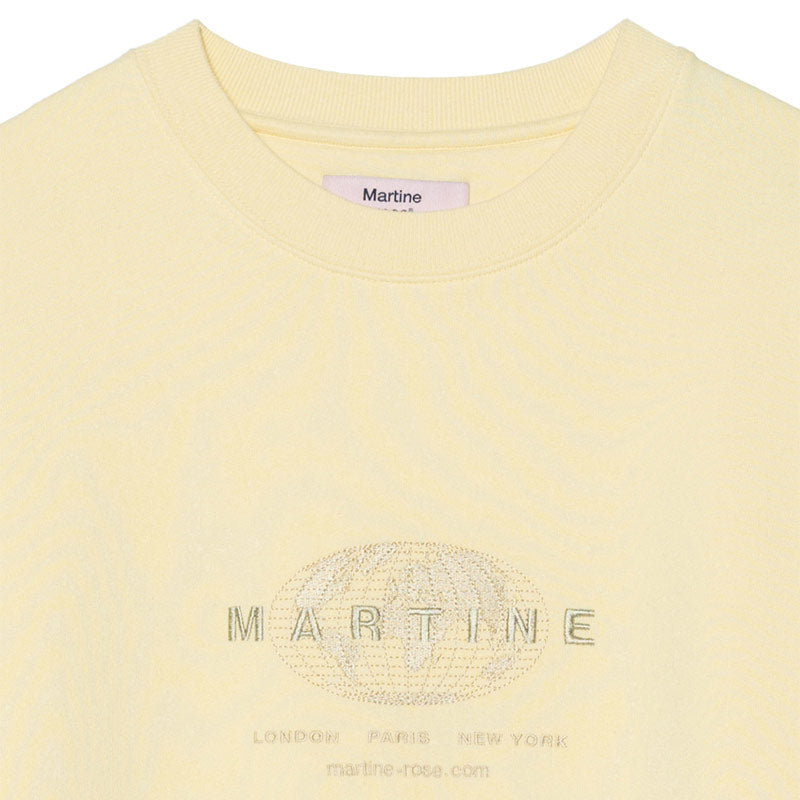 MARTINE ROSE Knitted Classic Crew Vanilla Unity