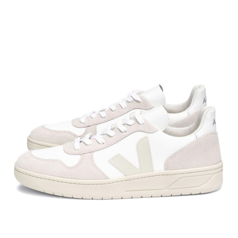 VEJA V-10 B-Mesh White / Natural / Pierre