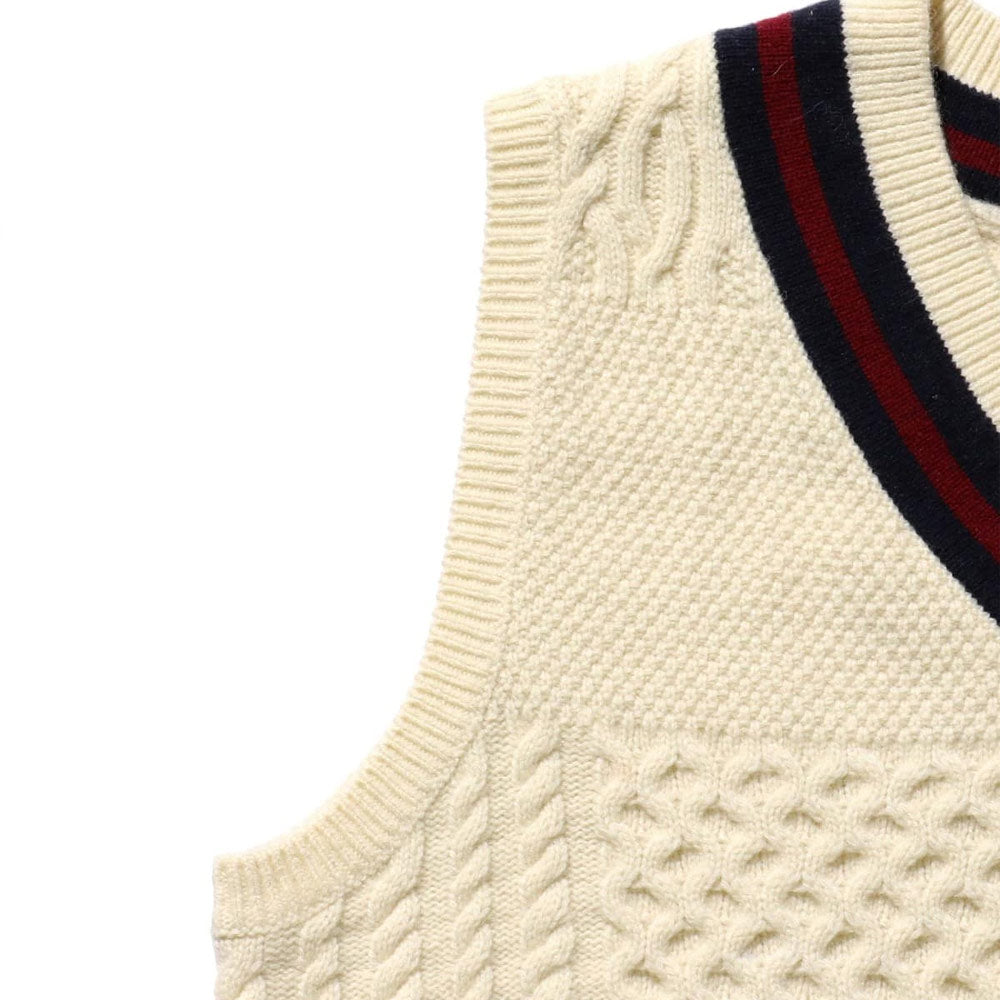 BEAMS PLUS | Cricket Vest Patchwork Like Off White